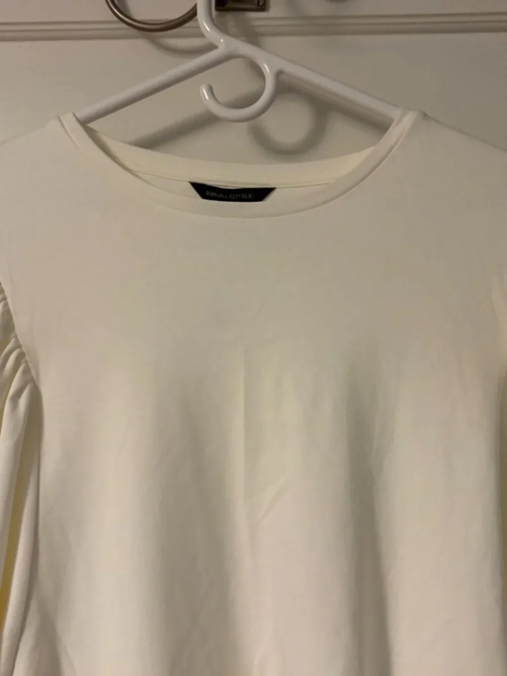 Banana Republic puff sleeve pullover size XL NWT minimalist neutral flowy